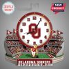Oklahoma Sooners stadium clock with mascot and team logo!