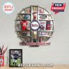 Ole Miss Rebels themed wall clock with team memorabilia on each hour marker.!