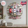 Ole Miss Rebels themed wall clock. Features team memorabilia as hour markers.!