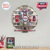 Ole Miss Rebels wall clock featuring team-themed figurines and emblems as hour markers.!