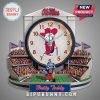 Ole Miss stadium wall clock featuring the Colonel Reb logo and the phrase 'Hotty Toddy'.!