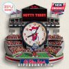 Ole Miss stadium wall clock with Hotty Toddy text, Colonel Reb clock face, and The Admiral mascot.!