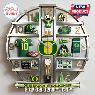 Oregon Ducks 3D Decorative Wall Clock