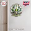 Oregon Ducks themed wall clock with Ducks mascot and football memorabilia!