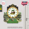 Oregon Ducks stadium wall clock with the school logo and colors!