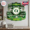 Mighty Oregon Ducks stadium-shaped wall clock with the team mascot and football details.!