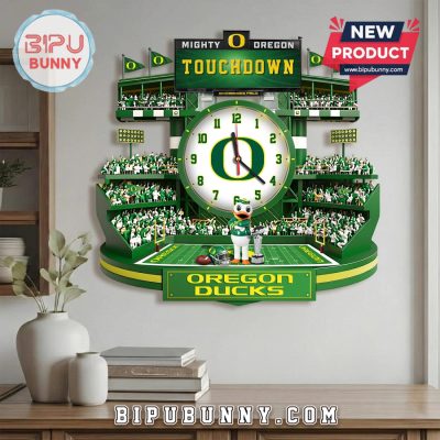 Oregon Ducks Stadium 3D Visual Effect Wall Clock