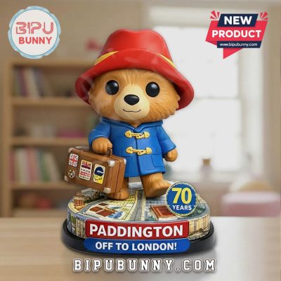 Paddington Bear 70 Years Off to London Commemorative Acrylic Plaque