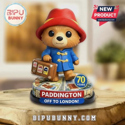 Paddington Bear 70 Years Off to London Commemorative Acrylic Plaque