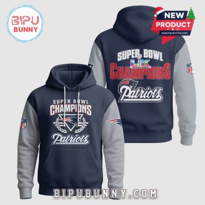 Patriots Super Bowl Champions Fan Apparel Graphic Print Pullover Hoodie