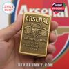 Gold lighter featuring Arsenal Football Club emblem, stadium graphic and 'Come On You Gunners' text, plus custom name option.!