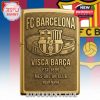 Personalized FC Barcelona Camp Nou Zippo Lighter - Engrave your name & show your Barca pride!