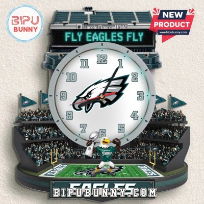 Philadelphia Eagles 3D Stadium Visual Effect Decorative Wall Clock