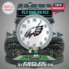 Philadelphia Eagles stadium scene clock featuring Swoop, the mascot, and the team logo!