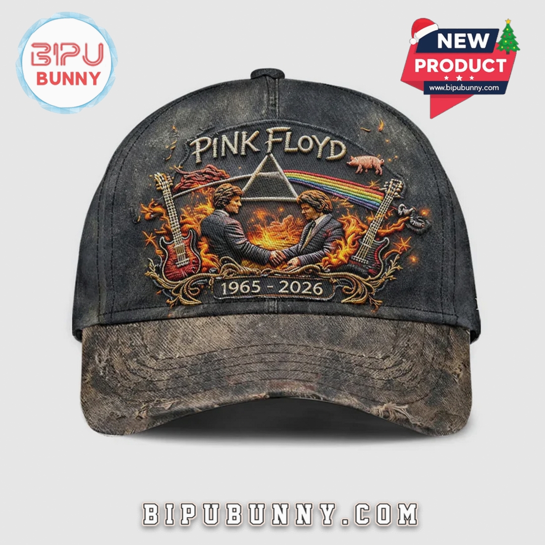 Pink Floyd Embroidered Baseball Cap Pink Floyd Embroidered Baseball Cap