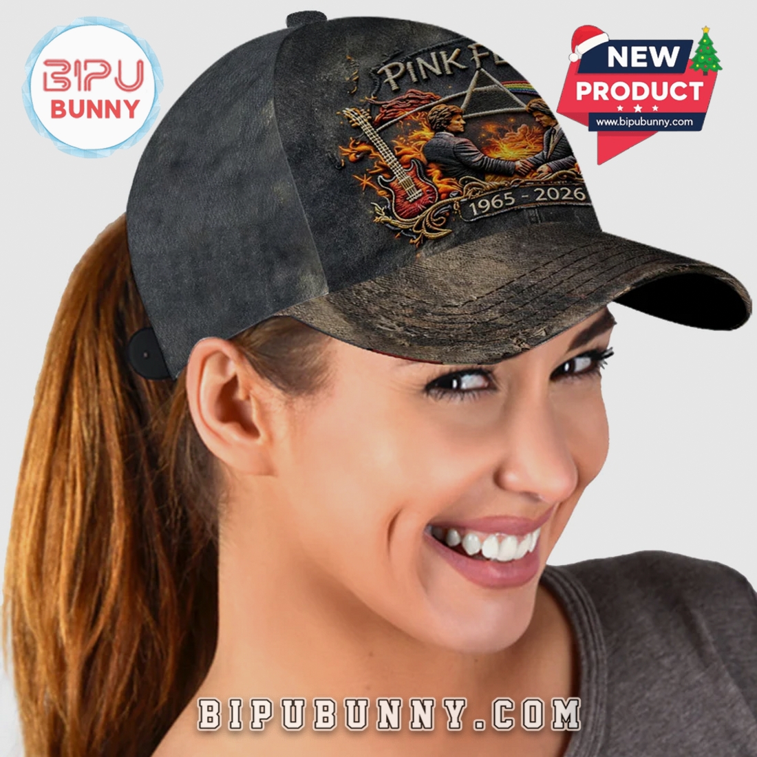 Pink Floyd Embroidered Baseball Cap Pink Floyd Embroidered Baseball Cap