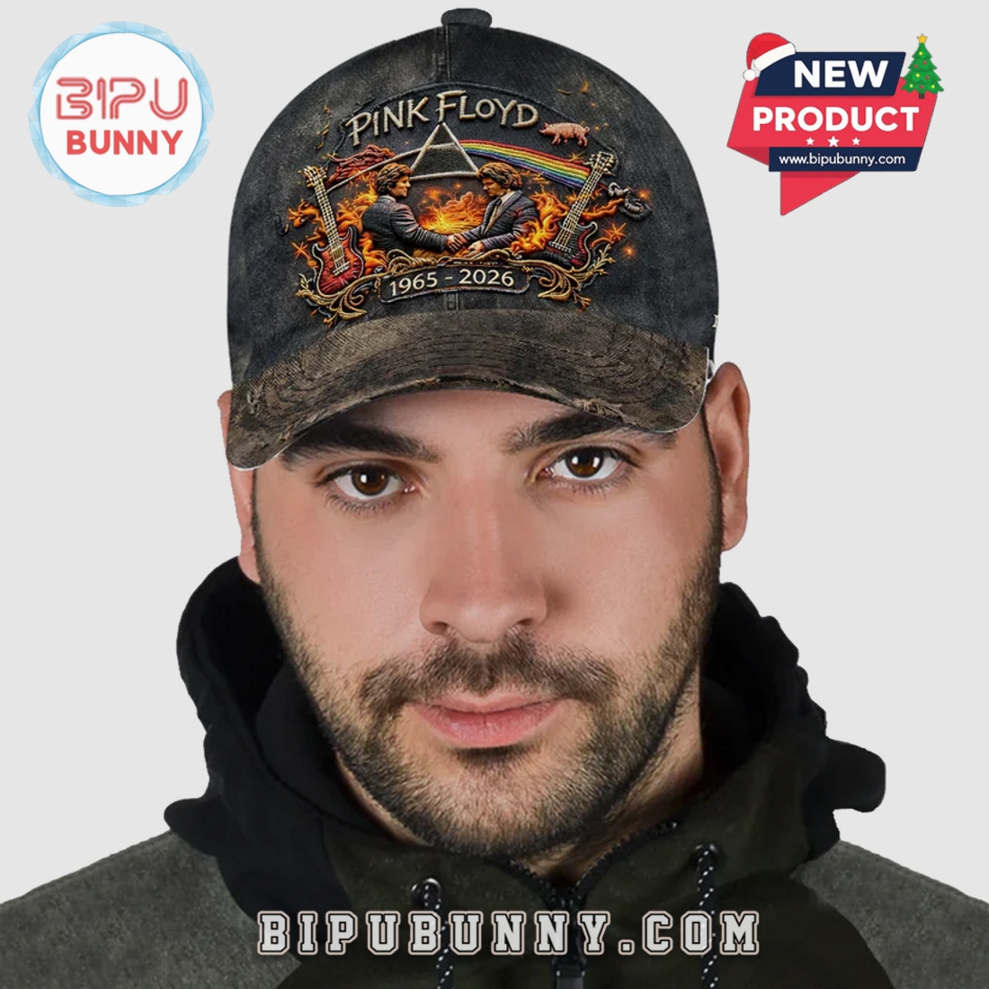 Pink Floyd Embroidered Baseball Cap Pink Floyd Embroidered Baseball Cap