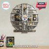 Pittsburgh Steelers decorative wall clock featuring team memorabilia!