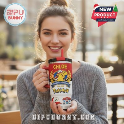 Pokemon 30th Anniversary Personalized 40oz Tumbler