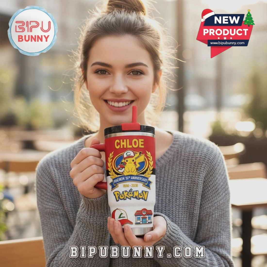 Pokemon 30th Anniversary Personalized 40oz Tumbler Pokemon 30th Anniversary Personalized 40oz Tumbler