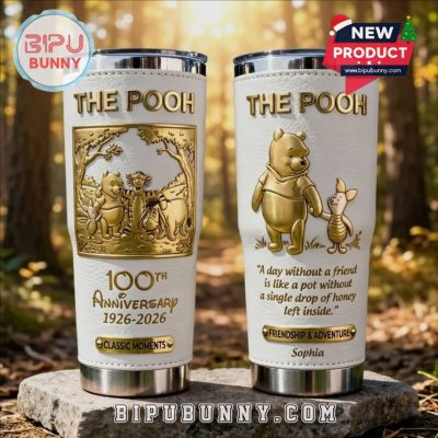 Pooh Bear 100th Anniversary Leather Tumbler