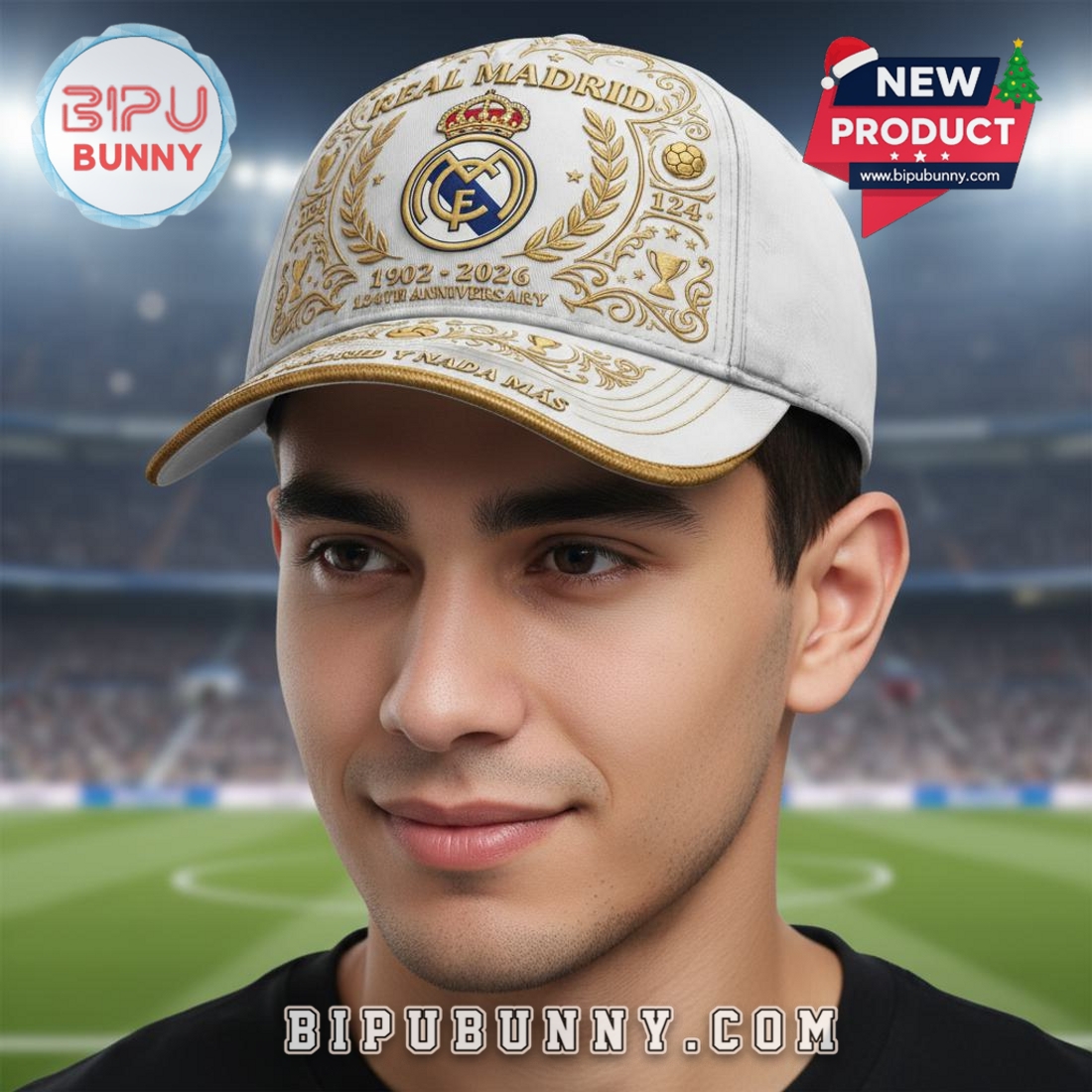 Real Madrid 124th Anniversary 1902 – 2026 Classic Cap Real Madrid 124th Anniversary 1902 – 2026 Classic Cap