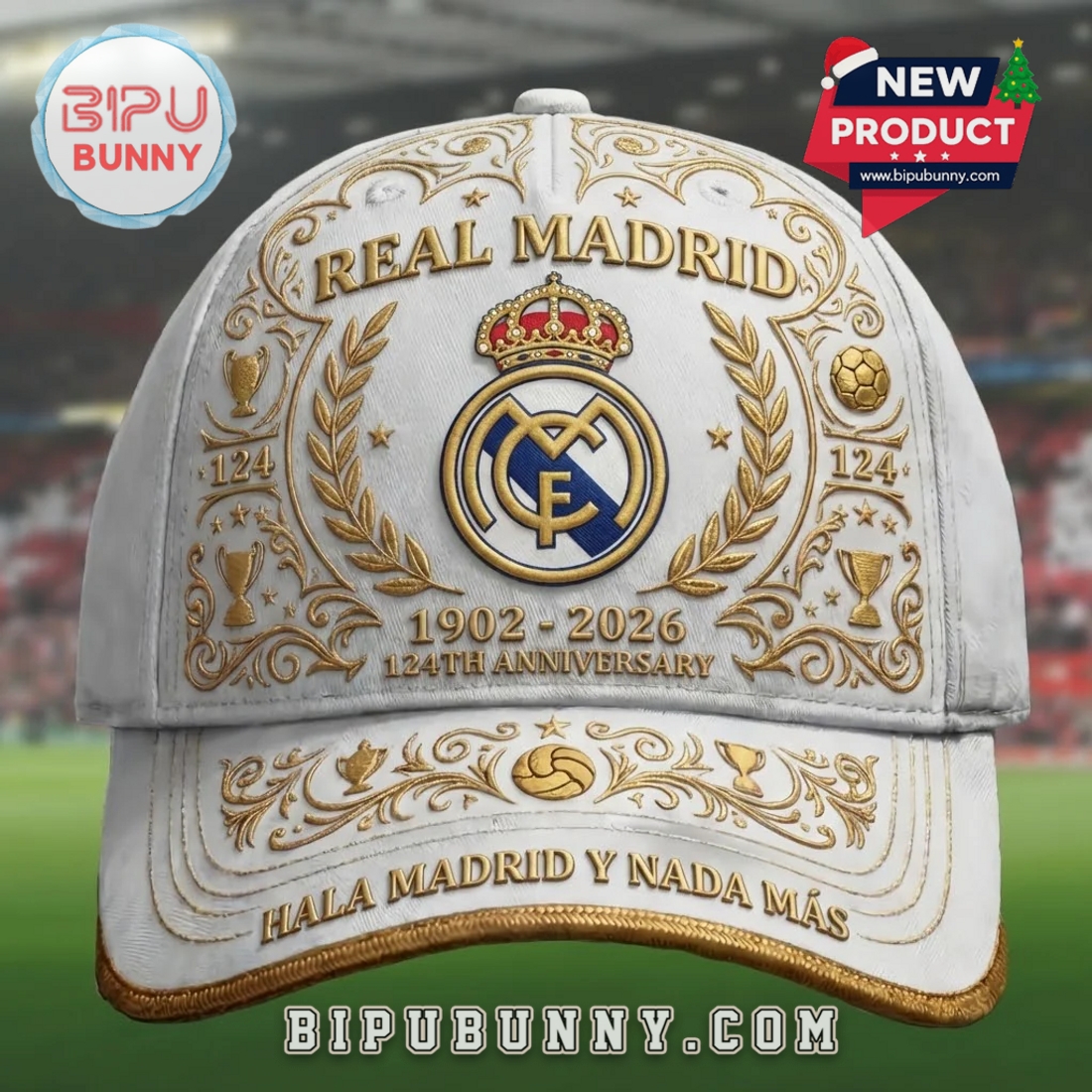 Real Madrid 124th Anniversary 1902 – 2026 Classic Cap Real Madrid 124th Anniversary 1902 – 2026 Classic Cap
