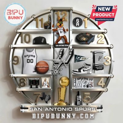 San Antonio Spurs 3D Visual Effect Home Decor Wall Clock