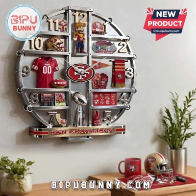 San Francisco 49ers 3D Effect Decorative Wall Clock