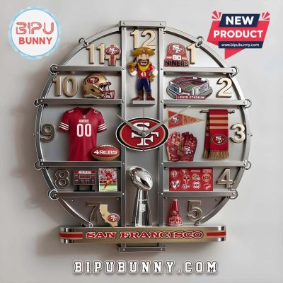 San Francisco 49ers 3D Effect Decorative Wall Clock