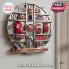 San Francisco 49ers decorative wall clock with team memorabilia.!