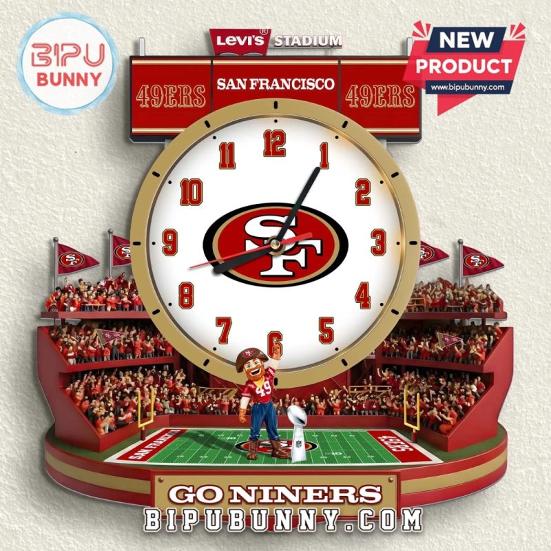 San Francisco 49ers Stadium 3D Visual Effect Decorative Wall Clock