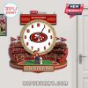 Levi's Stadium clock featuring the San Francisco 49ers logo and mascot.!