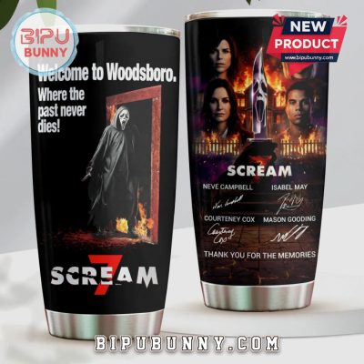 Scream 7 Ghostface Welcome To Woodsboro Horror Movie Fan Premium Tumbler