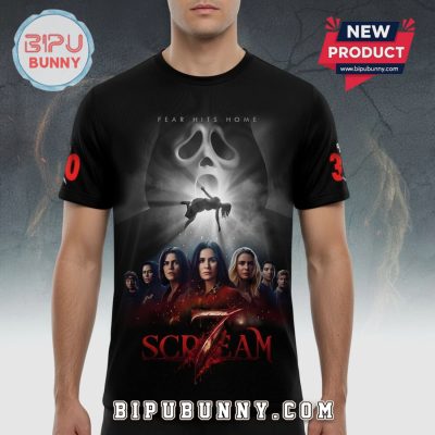 Scream 7 Movie Fear Hits Home Graphic T-Shirt