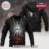 Black hoodie featuring Scream movie imagery on the front and back.!