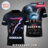 Scream 7 graphic tee featuring Ghostface, cast members, and autographs!