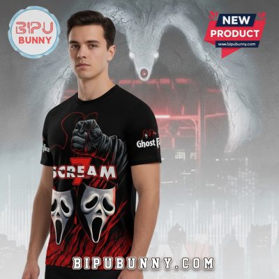 Scream 7 Movie Ghostface 3D Premium Fan T-Shirt
