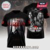 Black shirt with Scream 7 movie design featuring Ghostface and cast members.!