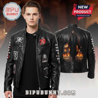 Scream Ghostface Halloween Leather Jacket