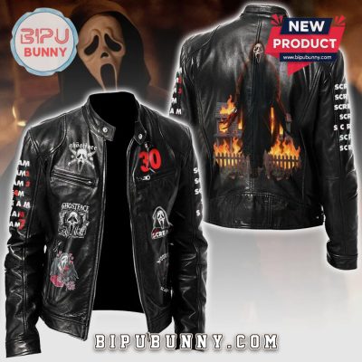 Scream Ghostface Halloween Leather Jacket
