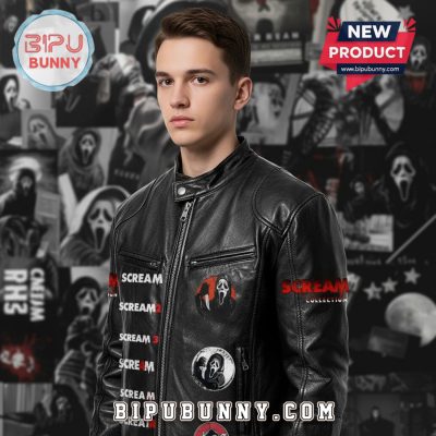 Scream Movie Leather Jacket - Ghostface Horror Film Fan Fashion Outerwear