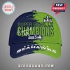 Super Bowl LX Champions Seattle Seahawks baseball cap with team logo and Emerald City text.!
