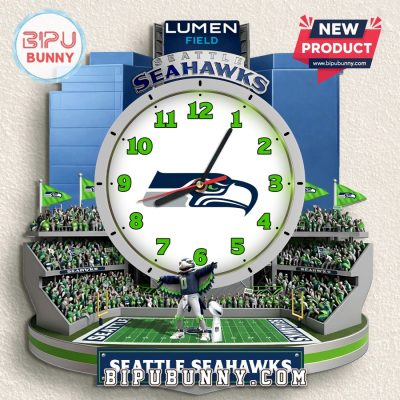 Seattle Seahawks 3D Stadium Visual Effect Decorative Wall Clock