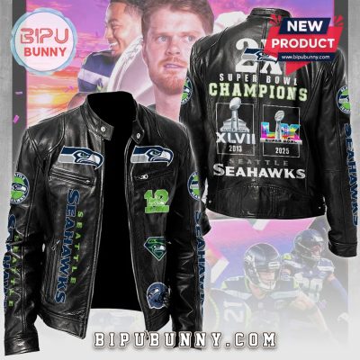Seattle Seahawks Super Bowl Champions 2025 Premium Leather Jacket