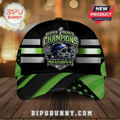 Seattle Seahawks Super Bowl Champions 2026 Commemorative Fan Cap