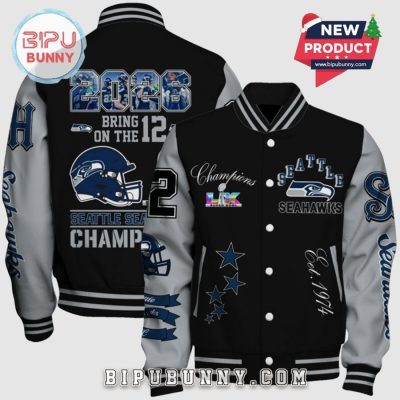 Seattle Seahawks Super Bowl Champions 2026 Varsity Jacket