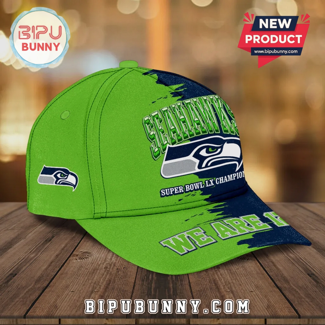 Seattle Seahawks Super Bowl Champions Commemorative Baseball Cap Seattle Seahawks Super Bowl Champions Commemorative Baseball Cap
