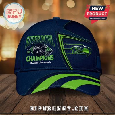 Seattle Seahawks Super Bowl Champions Commemorative Design Baseball Cap