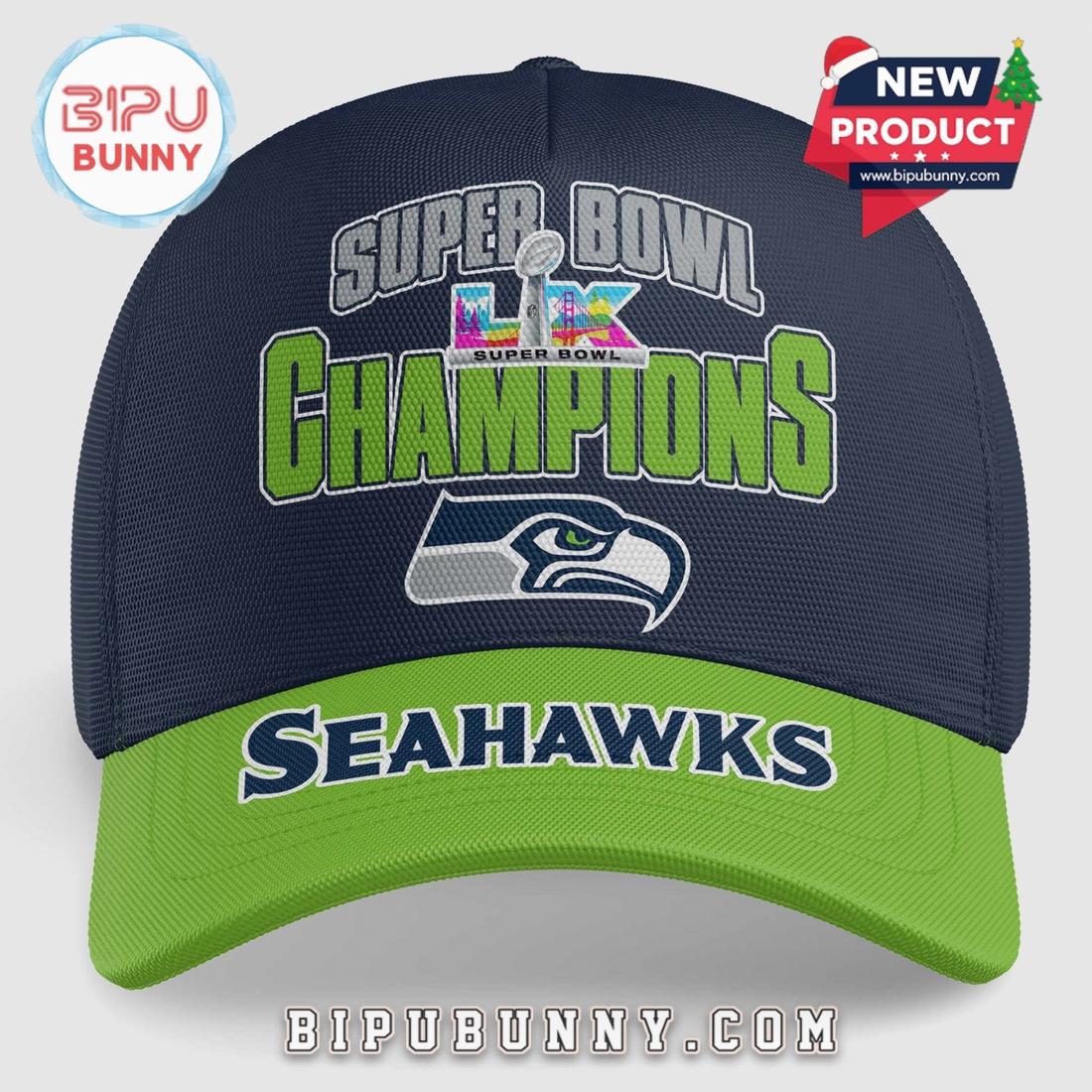 Seattle Seahawks Super Bowl Champions Commemorative Souvenir Baseball Cap Seattle Seahawks Super Bowl Champions Commemorative Souvenir Baseball Cap